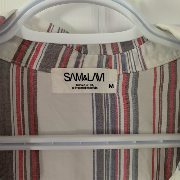 Striped crop blouse - Picture 2 of 2